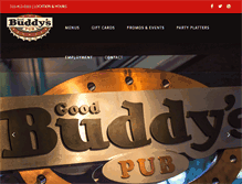 Tablet Screenshot of goodbuddyspub.com